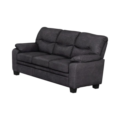 Coaster Meagan Pillow Top Arms Upholstered Sofa Charcoal Model 506564