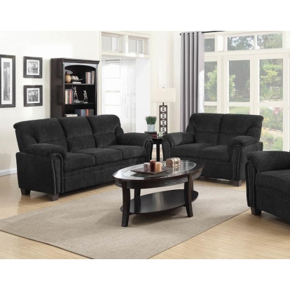 Coaster Clemintine Upholstered Pillow Top Arm Living Room Set Model 506574-S2