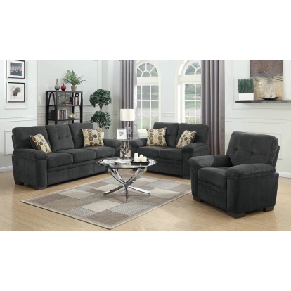 Coaster Fairbairn Upholstered Tufted Living Room Set Model 506584-S3