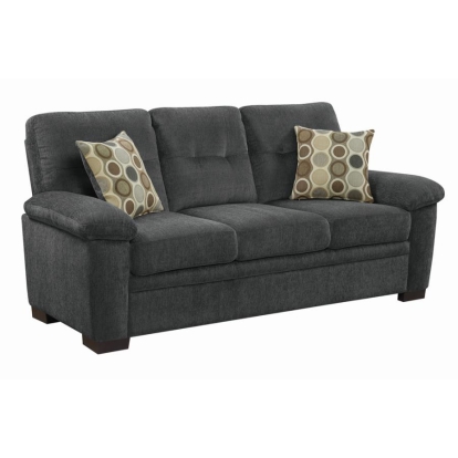 Coaster Fairbairn Upholstered Sofa Charcoal Model 506584