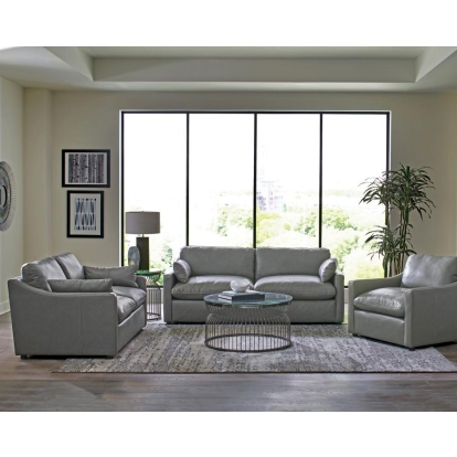 Coaster Grayson 3-piece Sloped Arm Upholstered Living Room Set Grey Model 506771-S3