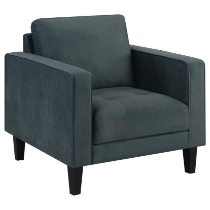Coaster Gulfdale Cushion Back Upholstered Chair Dark Teal Model 509073