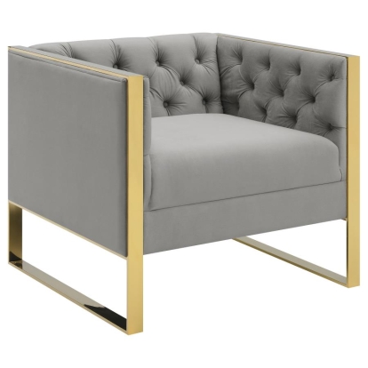 Coaster Eastbrook Tufted Back Chair Grey Model 509113