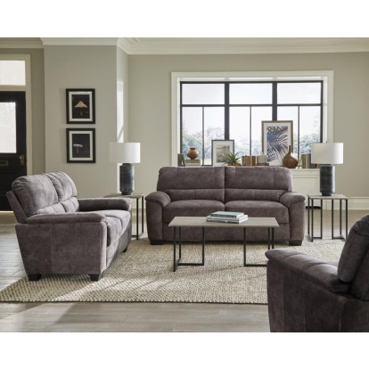 Coaster Hartsook 2-piece Pillow Top Arm Living Room Set Charcoal Grey Model 509751-S2