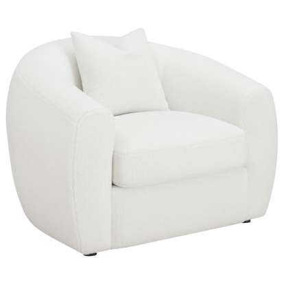 Coaster Isabella Upholstered Tight Back Chair White Model 509873