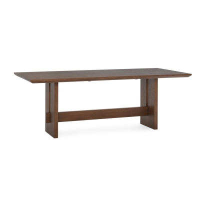 Classic Home Corbetta Oak Wood 78" Dining Table Bark Brown Model 51031619