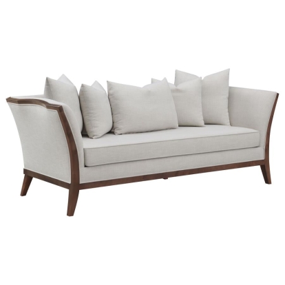 Coaster Lorraine Upholstered Sofa with Flared Arms Beige Model 511191
