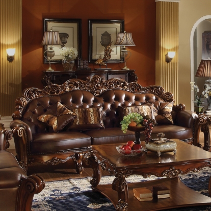 ACME Vendome Oversized Sofa With 4 Pillows Model 52000