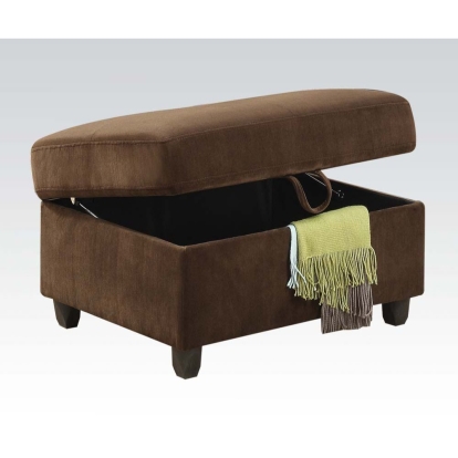 ACME Belville Ottoman With Storage Model 52703