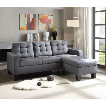 ACME Earsom Reversible Sofa & Ottoman Model 52775