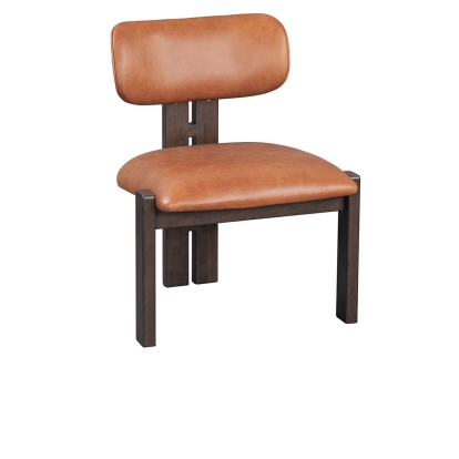 Classic Home Martina Distressed Leather/Wood Dining Chair Model 53004815