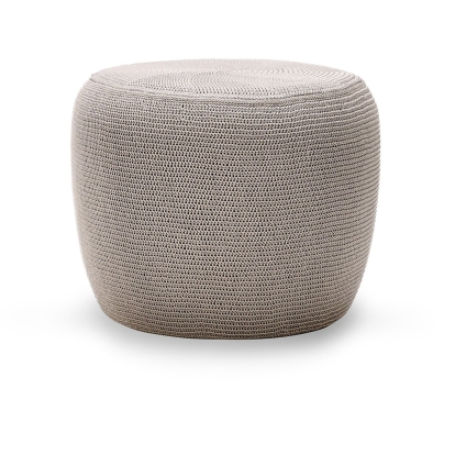Classic Home Mia 21" Outdoor Pouf Taupe Model 53051579