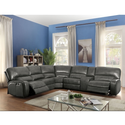 ACME Saul Power Motion Sectional Sofa Model 53745B
