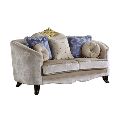 ACME Sheridan Loveseat With 5 Pillows Model 53946