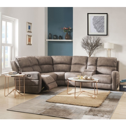 ACME Olwen Power Motion Sectional Sofa Model 54590