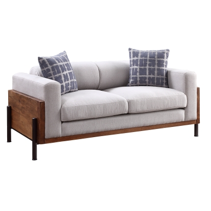 ACME Pelton Loveseat With 2 Pillows Model 54891