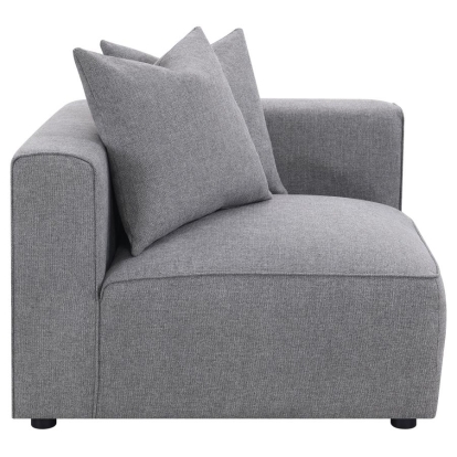 Coaster Jennifer Tight Seat Corner Chair Grey Model 551595