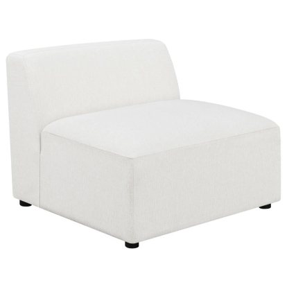 Coaster Freddie Upholstered Tight Back Armless Chair Pearl Model 551641