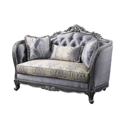 ACME Ariadne Loveseat With 3 Pillows Model 55346
