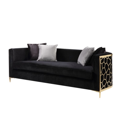 ACME Fergal Sofa With 4 Pillows Model 55665