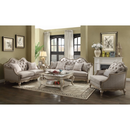 ACME Chelmsford Sofa With 5 Pillows Model 56050