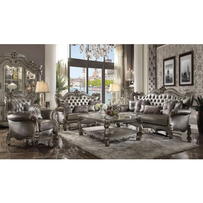 ACME Versailles Sofa With 6 Pillows Model 56820