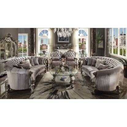 ACME Versailles Sofa With 5 Pillows Model 56845