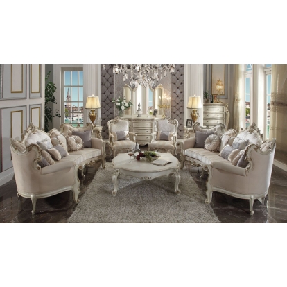 ACME Picardy Sofa With 8 Pillows Model 56880
