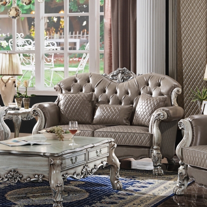 ACME Dresden Loveseat With 3 Pillows Model 58176