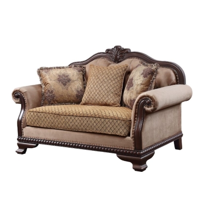 ACME Chateau De Ville Loveseat With 3 Pillows(Same Lv01589) Model 58266