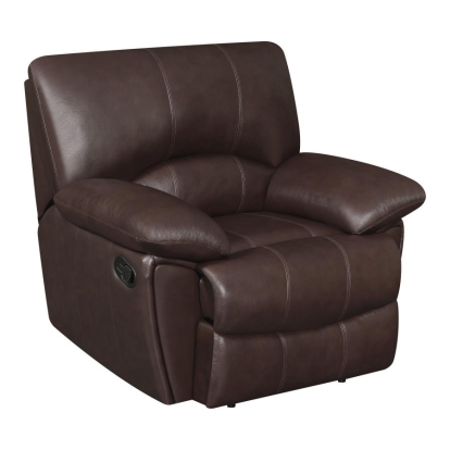 Coaster Clifford Pillow Top Arm Recliner Chocolate Model 600283