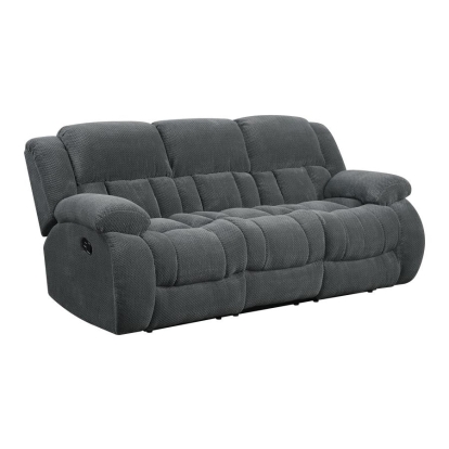 Coaster Weissman Pillow Top Arm Motion Sofa Charcoal Model 601921