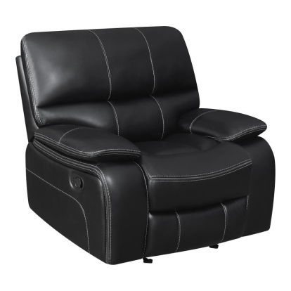 Coaster Willemse Upholstered Glider Recliner Black Model 601936