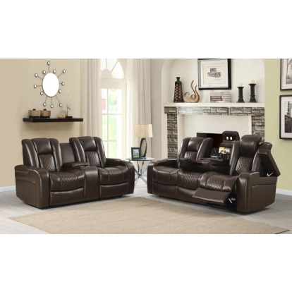 Coaster Delangelo Upholstered Tufted Living Room Set Model 602304P-S2