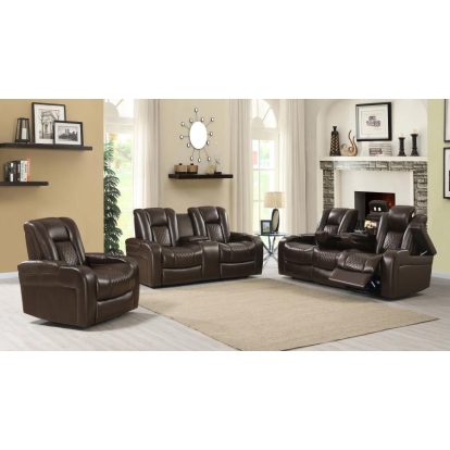 Coaster Delangelo Upholstered Tufted Living Room Set Model 602304P-S3