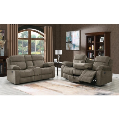 Coaster Myleene Upholstered Tufted Living Room Set Mocha Model 603031-S2