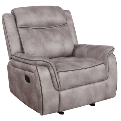 Coaster Lawrence Upholstered Tufted Back Glider Recliner Model 603503