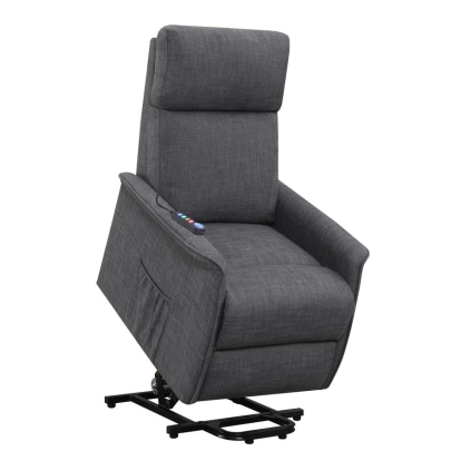Coaster Herrera Power Lift Recliner with Wired Remote Charcoal Model 609406P