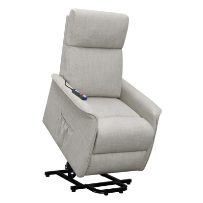 Coaster Herrera Power Lift Recliner with Wired Remote Beige Model 609407P