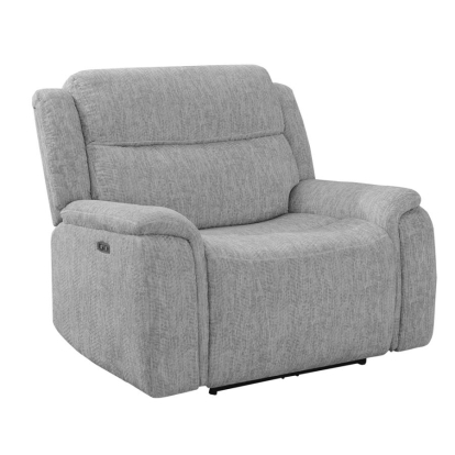 Coaster Wagner Power^2 Recliner with Power Headrest Light Grey Model 609513PP