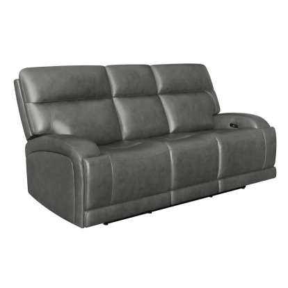 Coaster Longport Upholstered Power Sofa Charcoal Model 610484P