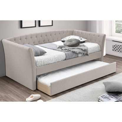 Poundex Day Bed With Slats + Trundle Model F9452