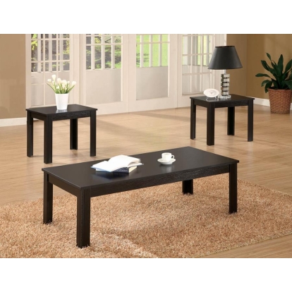 Coaster Elias 3-piece Silhouette Occasional Set Black Model 700225
