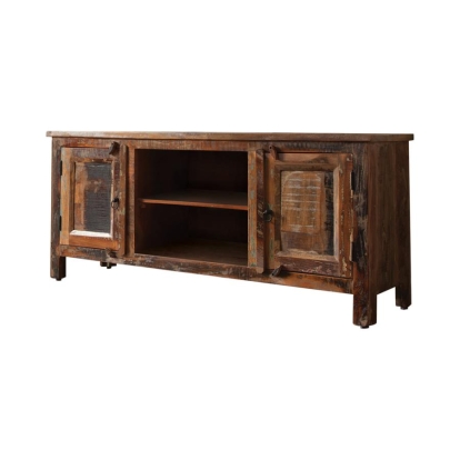 Coaster Genesis 2-door TV Console Reclaimed Wood Model 700303