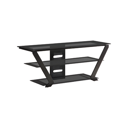 Coaster Donlyn 2-tier TV Console Black