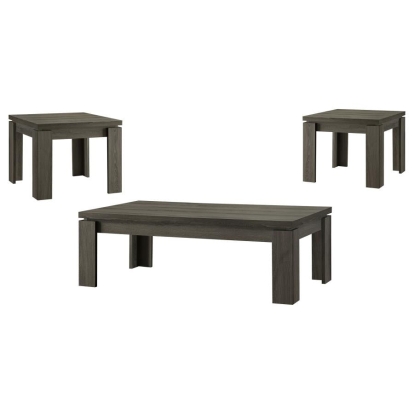 Coaster Cain 3-piece Occasional Table Set Weathered Grey Model 701686