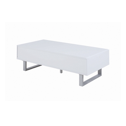 Coaster Atchison 2-drawer Coffee Table High Glossy White