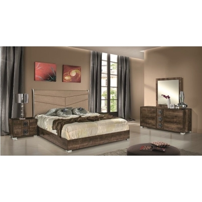 VIG Furniture Brown Bedroom Set SKU VGACATHEN-SET - Product ID 71189A|71190A