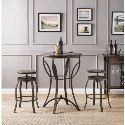 ACME Gavino 3PC Bar Table Set Model 71940