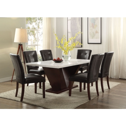 ACME Forbes Dining Table With Marble Top Model 72120